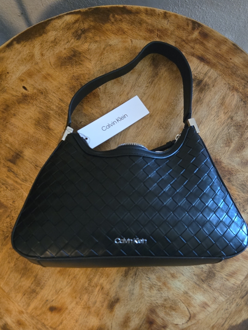 Calvin Klein Woven Shoulder Bag
